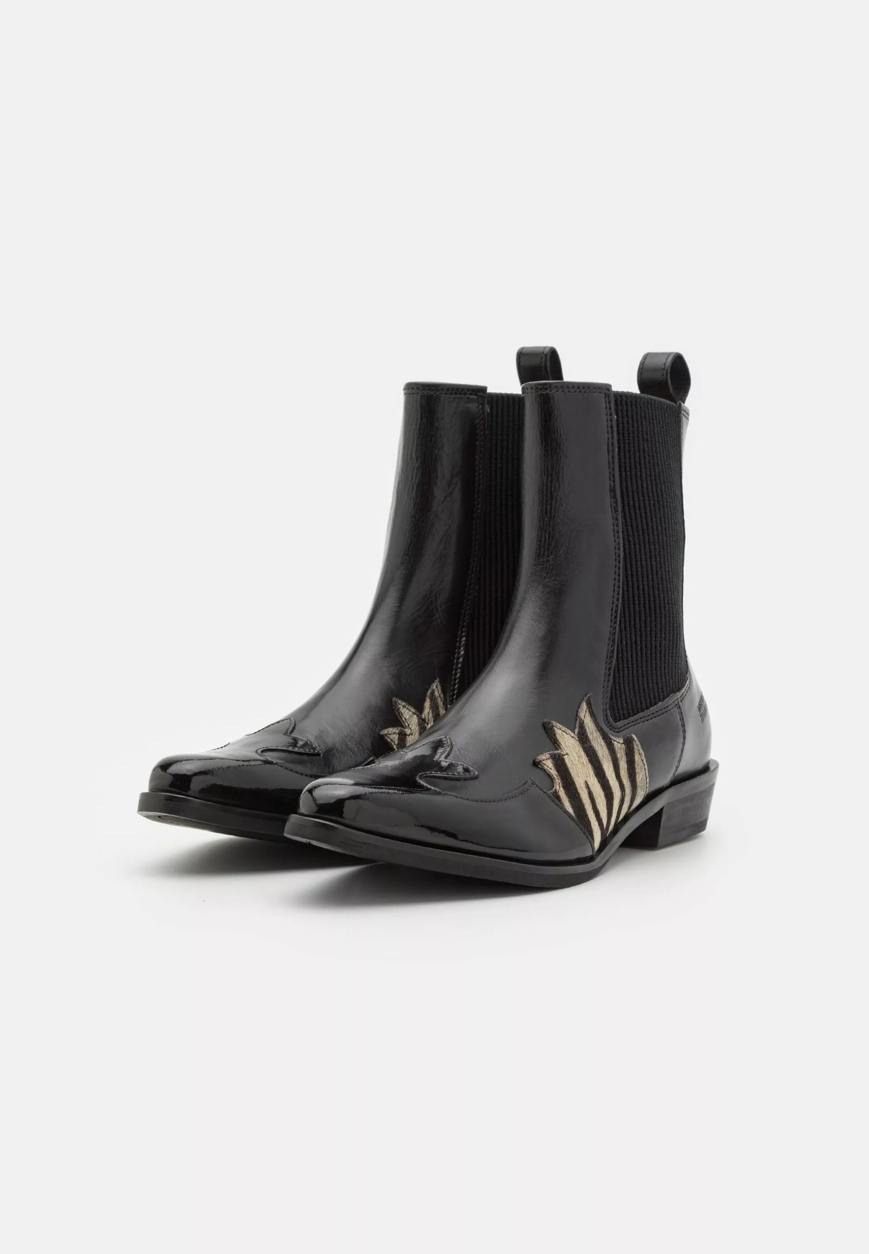 MELVIN & HAMILTON Marlin 74 - Cowboy-/Bikerlaarsjes - Black/White/Beige 4 MELVIN & HAMILTON Marlin 74 - Cowboy-/Bikerlaarsjes - Black/White/Beige - Afbeelding 2