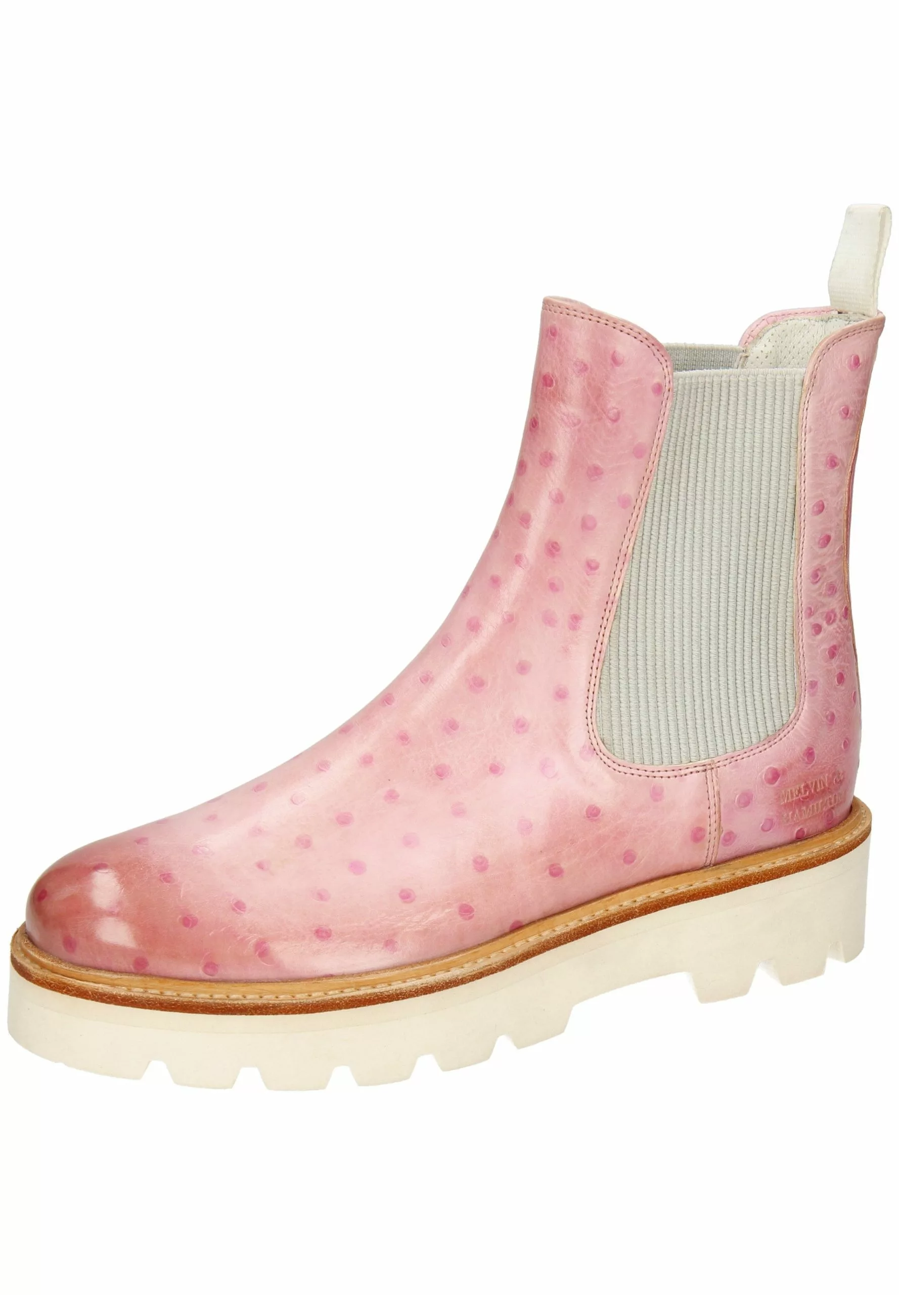 MELVIN & HAMILTON Leonie 5 Vegas Ostrich Pale - Korte Laarzen - Rosa 4 MELVIN & HAMILTON Leonie 5 Vegas Ostrich Pale - Korte Laarzen - Rosa - Afbeelding 2