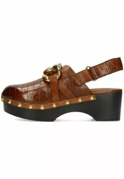 MELVIN & HAMILTON Flora 1 Vegas Crock Texas - Clogs - Braun