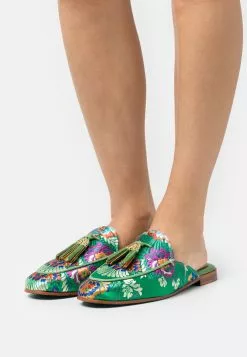 MELVIN & HAMILTON Scarlett- Muiltjes - Korela/Green/Orange/Gold/Beige/Natural