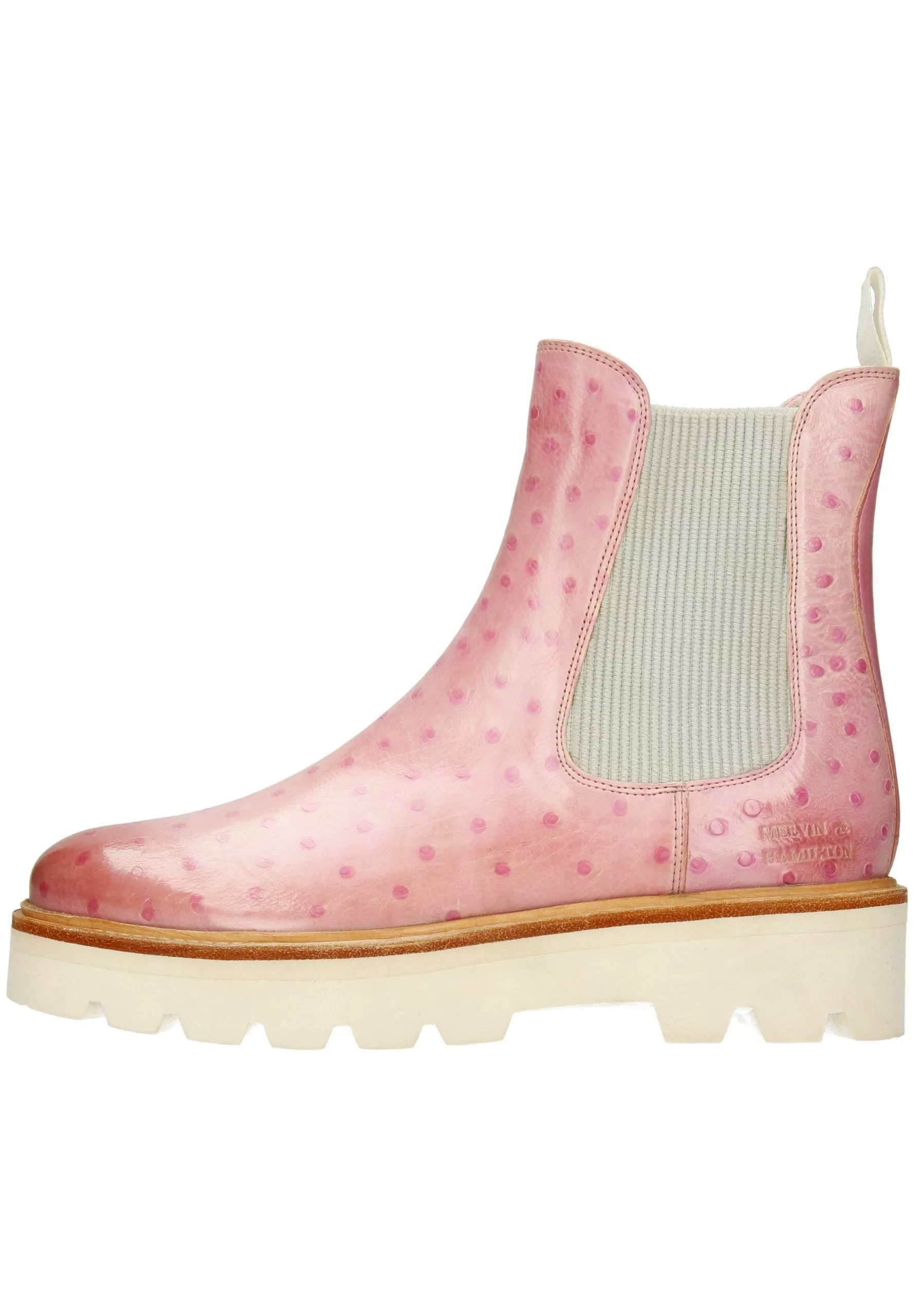 MELVIN & HAMILTON Leonie 5 Vegas Ostrich Pale - Korte Laarzen - Rosa 3 MELVIN & HAMILTON Leonie 5 Vegas Ostrich Pale - Korte Laarzen - Rosa