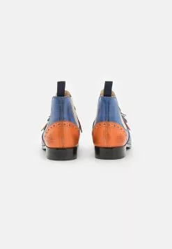 MELVIN & HAMILTON Selina 5 - Enkellaarsjes Met Plateauzool - Dark Navy/Mild Orange/Mock Navvy/Beige/Electric Blue -Melvin & Hamilton Verkoop dfbf444435124da280ffd366962da438