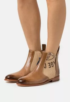 MELVIN & HAMILTON Susan- Korte Laarzen - Tortora/Coffee Jute/Natural