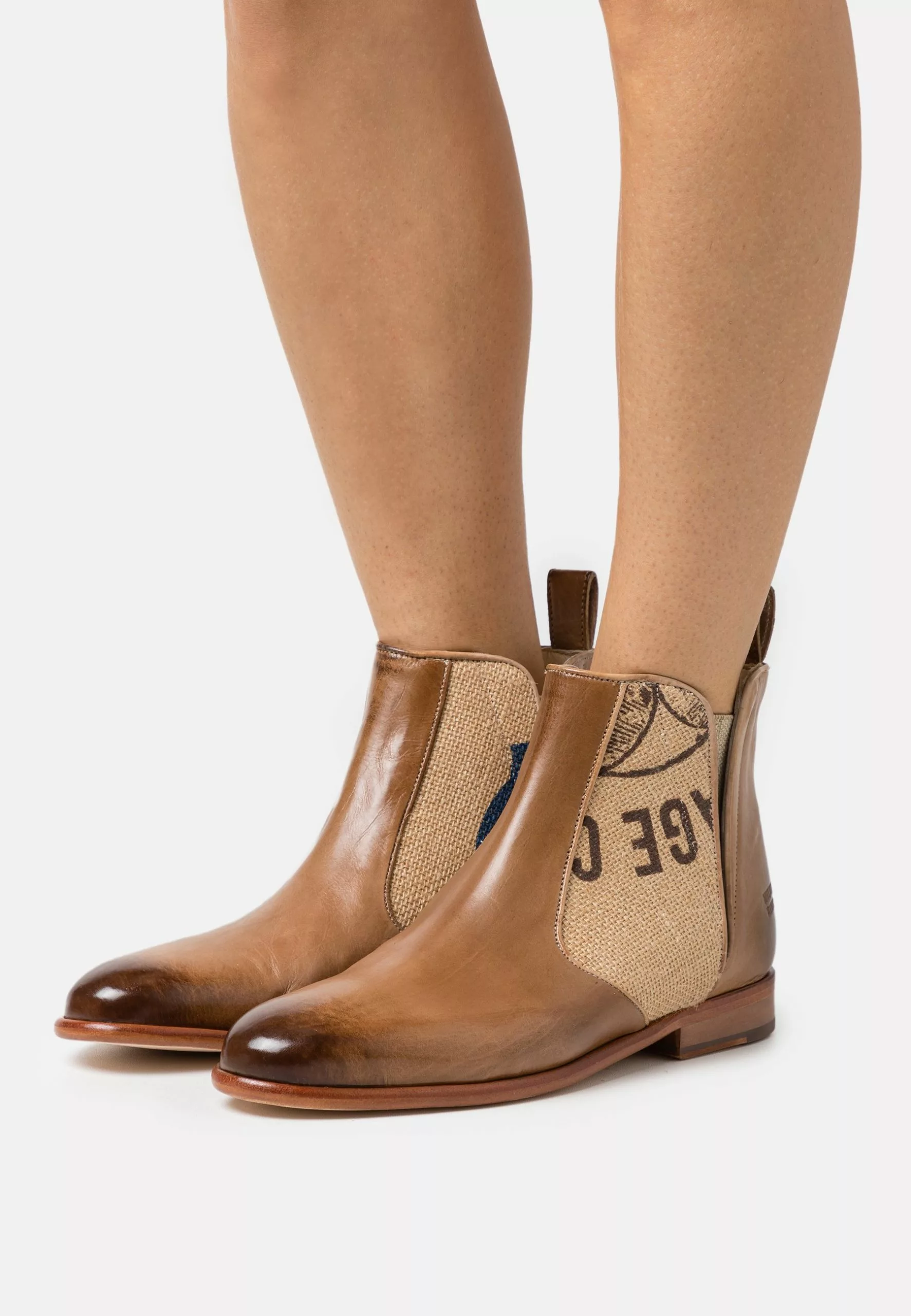 MELVIN & HAMILTON Susan- Korte Laarzen - Tortora/Coffee Jute/Natural 3 MELVIN & HAMILTON Susan- Korte Laarzen - Tortora/Coffee Jute/Natural